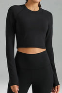 Dreamlux Long Sleeve Cropped Workout Shirts