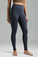Dreamlux High Waisted No Front Seam 28" Full Length Workout Leggings w/ Pockets