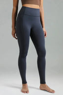 Dreamlux® High Waisted No Front Seam 28" Full Length Workout Leggings w/ Pockets