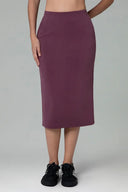 Velvra Modal Streamline Midi Skirt w/ Pockets