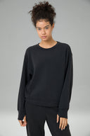 Velvra® Modal Crewneck Long Sleeve Sweatshirt