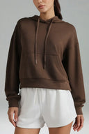 Velvra Modal Cropped Pullover Hoodie