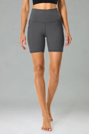 Essential High Waisted No-Roll 6" Sports Shorts w/ Pockets