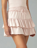 Sorona 3-Layer Ruffle Skirt w/ Built-In Anti-Exposure Short