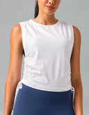 Sorona Adjustable Drawstring Cover-Up Tank Top