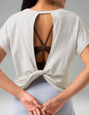 Sorona Batwing Sleeve Twist-Back Relaxed Fit Top