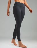Fleece Lined No Front Seam 26.5" Thermal Leggings w/ Pockets