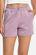 Shorts lounge de modal de 4" con bolsillos