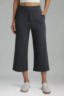 Dreamlux Mid Waisted Cropped Wide Leg Pant