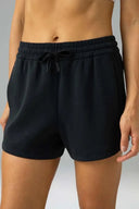 Shorts lounge de modal con cordón y bolsillos