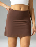 Dreamlux High Waisted Seamless Work Skirt w/ Built-in Shorts & Pockets