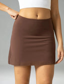 Dreamlux High Waisted Seamless Work Skirt w/ Built-in Shorts & Pockets