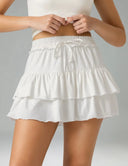 Sorona 3-Layer Ruffle Skirt w/ Built-In Anti-Exposure Short