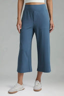 Dreamlux Mid Waisted Cropped Wide Leg Pant