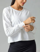 Sorona Oversized Long Sleeve Top w/ Twisted Open Back
