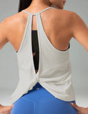 Sorona Open Back Sleeveless Workout & Yoga Tank Top