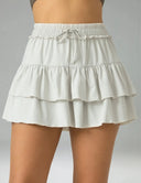 Sorona 3-Layer Ruffle Skirt w/ Built-In Anti-Exposure Short