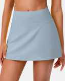 Dreamlux® Athletic Tennis Skirt w/ Built-in Shorts & Pockets