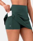Dreamlux Athletic Tennis Skirt w/ Built-in Shorts & Pockets
