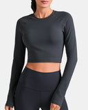 Dreamlux Long Sleeve Cropped Workout Shirt
