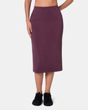 Velvra Modal Streamline Midi Skirt w/ Pockets