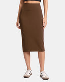 Dreamlux High-Rise Slim-Fit Midi Work Skirt