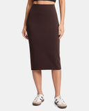 Dreamlux High-Rise Slim-Fit Midi Work Skirt