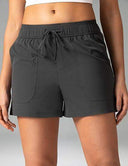 Essential Mid-Rise Casual Shorts w/ Adjustable Waistband 3.5"