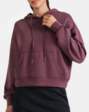 Velvra Modal Cropped Pullover Hoodie