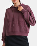 Velvra Modal Cropped Pullover Hoodie