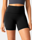 Dreamlux High Waisted No Front Seam 6" Biker Short w/ Pockets