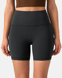 Dreamlux High Waisted No Front Seam 6" Biker Shorts w/ Pockets