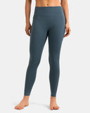 Fleece Lined No Front Seam 26.5" Thermal Leggings w/ Pockets