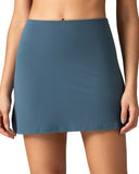 Dreamlux High Waisted Seamless Work Skirt w/ Built-in Shorts & Pockets