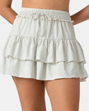 Sorona 3-Layer Ruffle Skirt w/ Built-In Anti-Exposure Short