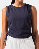 Sorona Adjustable Drawstring Cover-Up Tank Top