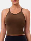Sculptiva Sleeveless Workout Tank w/ Built-in Bras