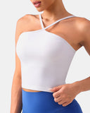Dreamlux Cross-Front Halter Top w/ Convertible Straps