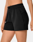 Shorts lounge de modal de 4" con bolsillos