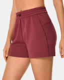Shorts lounge de modal de 4" con bolsillos