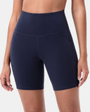Essential High Waisted No-Roll 6" Sports Shorts w/ Pockets