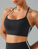Dreamlux Y-Back Adjustable Sports Bras w/ Side Stripes