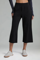 Dreamlux Mid Waisted Cropped Wide Leg Pant