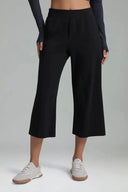 Dreamlux Mid Waisted Cropped Wide Leg Pant