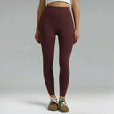 Dreamlux High Waisted No Front Seam 28" Full Length Workout Leggings w/ Pockets