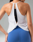 Sorona Open Back Sleeveless Workout & Yoga Tank Top
