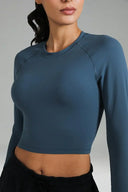 Dreamlux Long Sleeve Cropped Workout Shirts