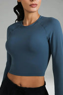 Dreamlux Long Sleeve Cropped Workout Shirts