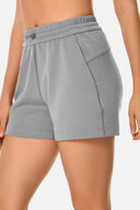 Shorts lounge de modal de 4" con bolsillos