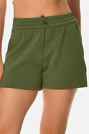 Shorts lounge de modal de 4" con bolsillos